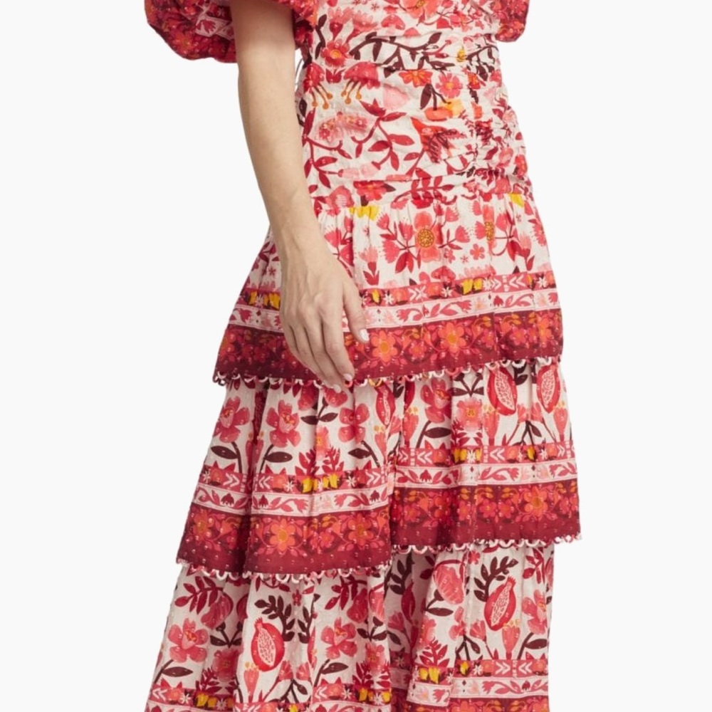 FARM Rio Multicolor Floral Midi Dress - Picture 2 of 3